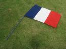 フランスコットン国旗(ポール付き)S